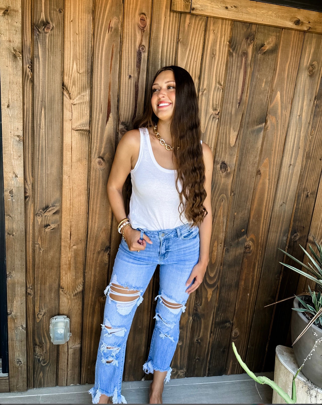 Urban Distressed Crop Jean