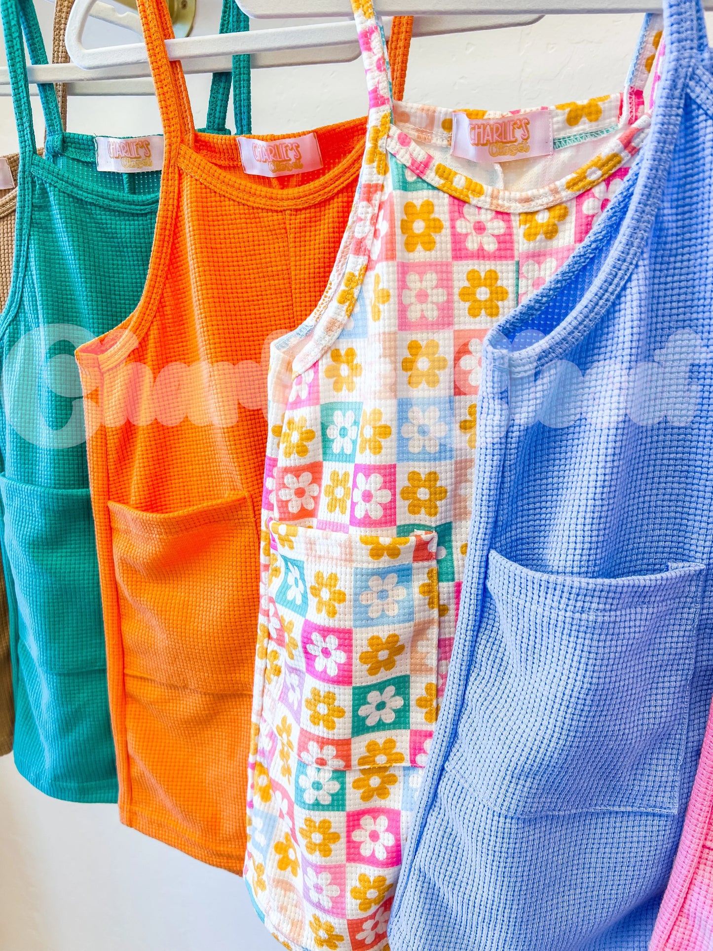 Girls Just Wanna Have Sun Rompers - Orange