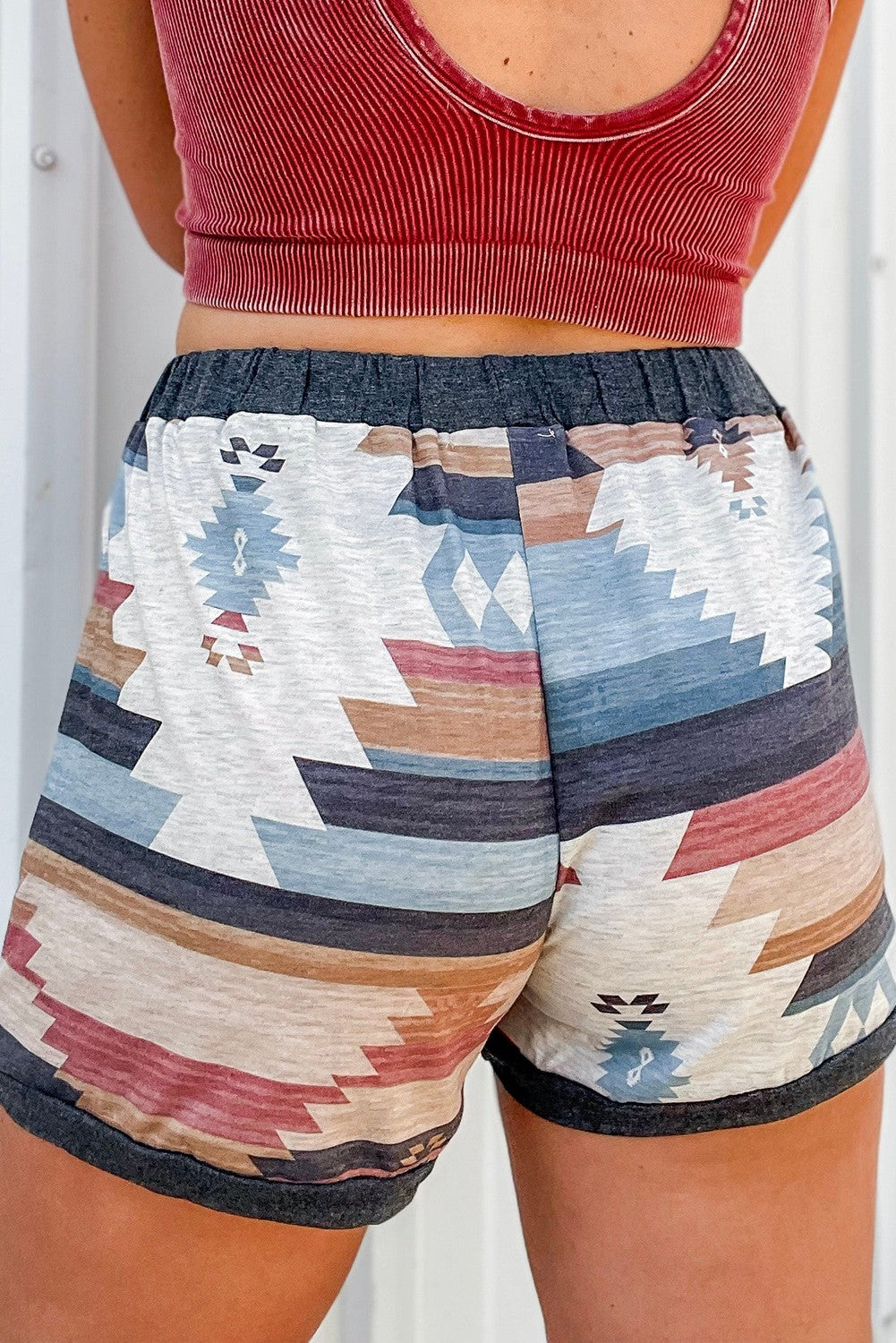 Aztec Drawstring Shorts
