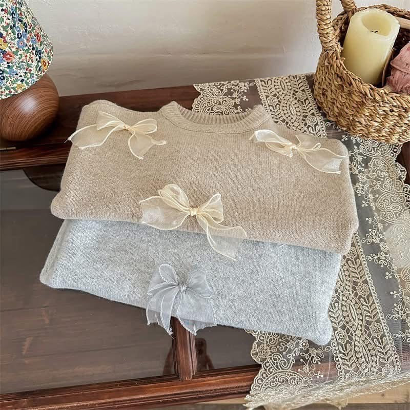 Girls Bow Sweater