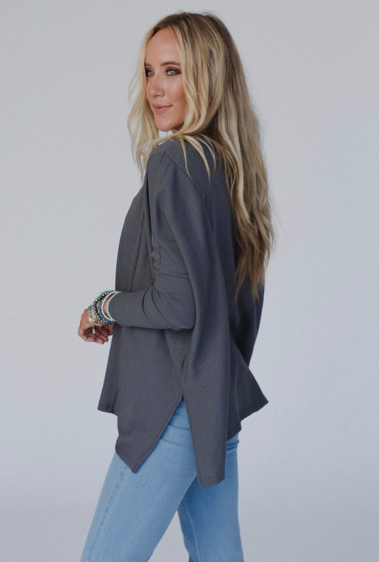Rosemary Contrast Long Sleeve Top