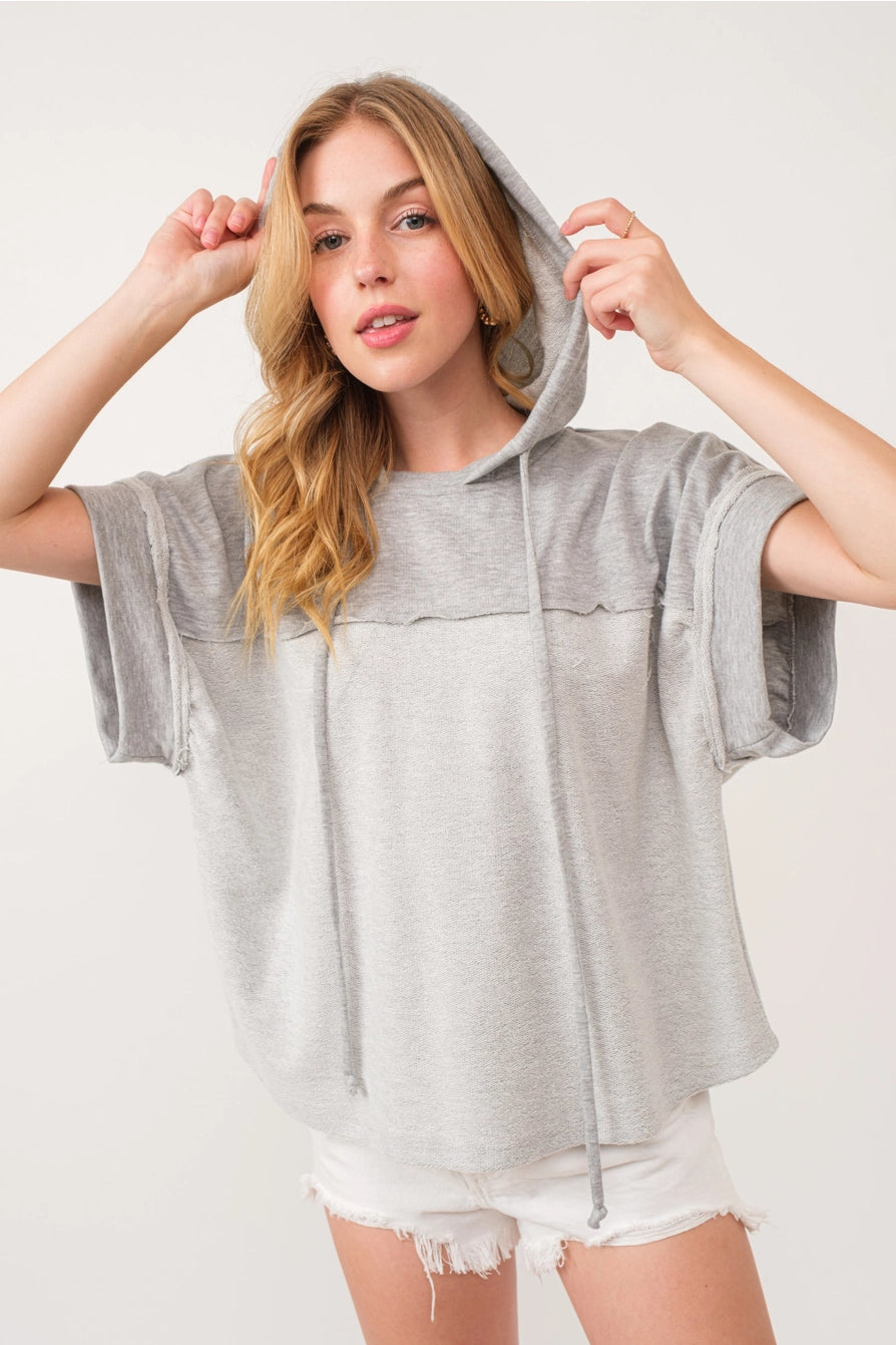 Kara Raw Edge Hoodie