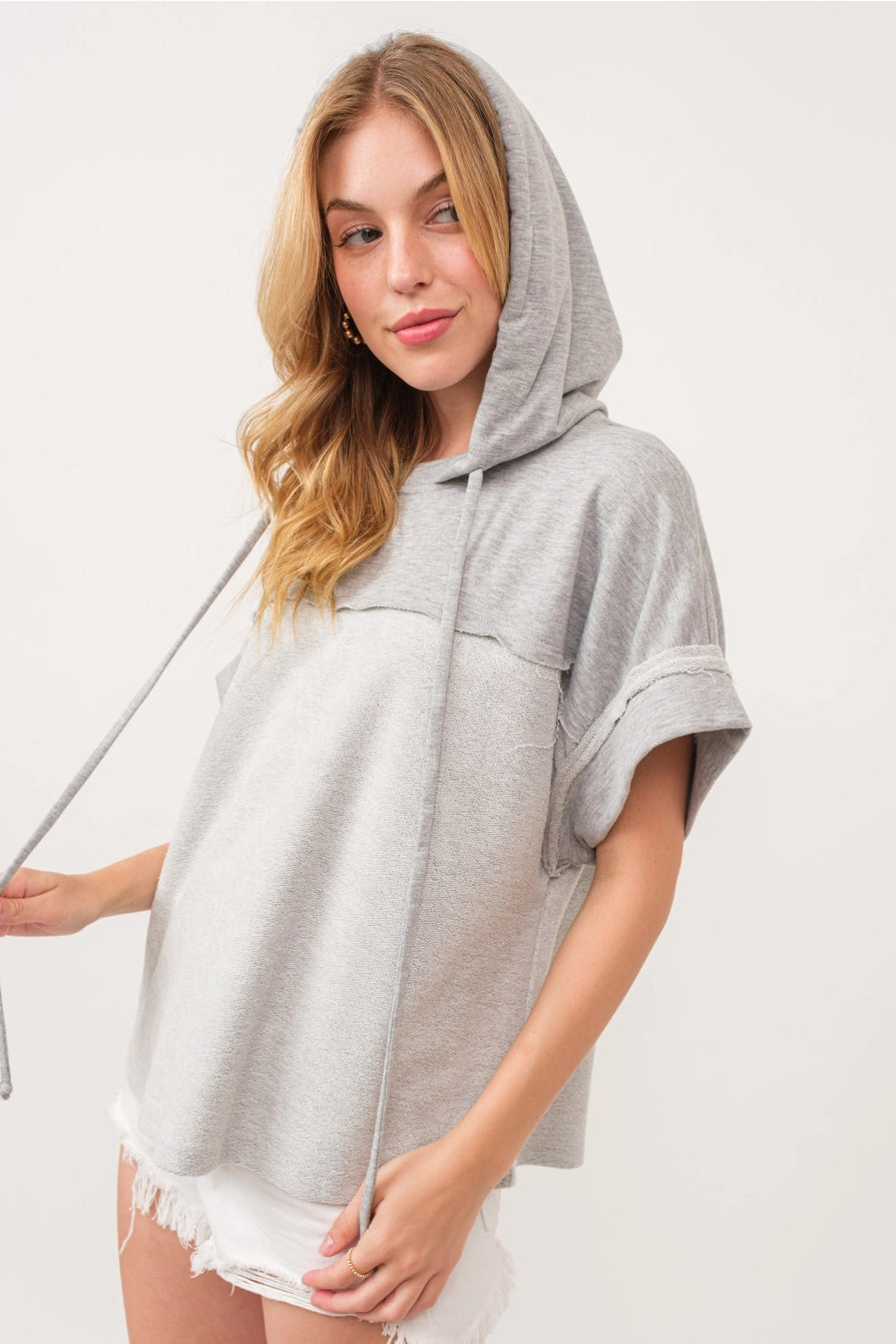 Kara Raw Edge Hoodie
