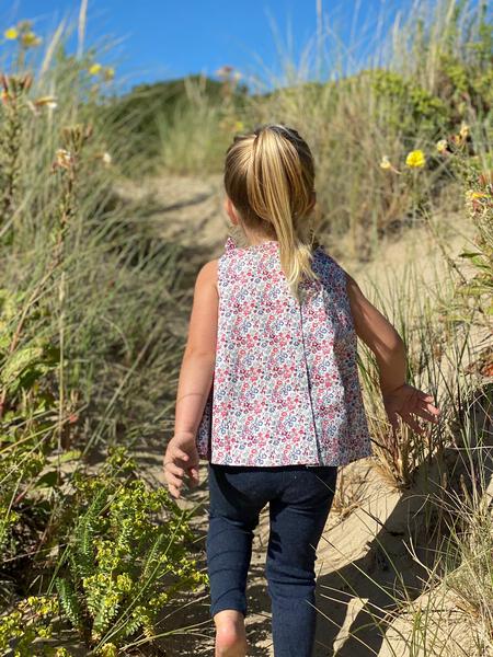 Vignette Clover Red Floral Top
