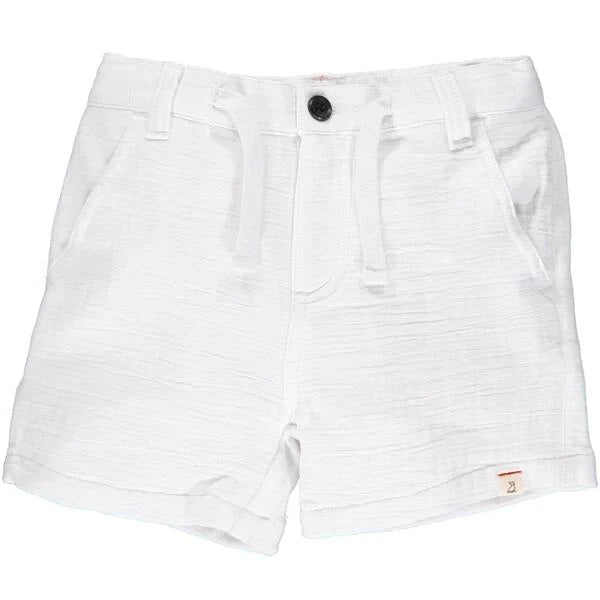 Me & Henry Crew White Gauze Shorts