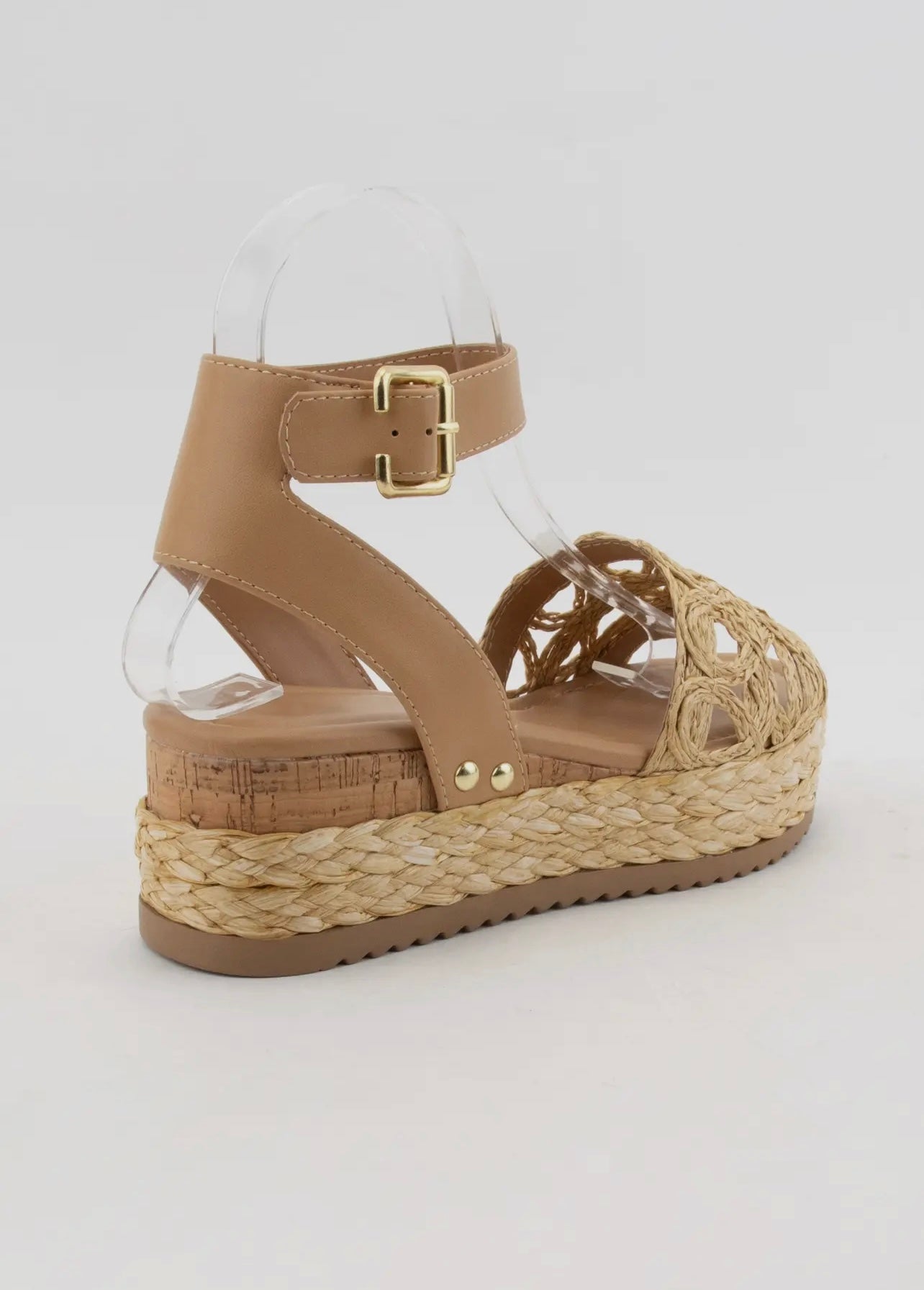 Raffia Quarts Platform Sandals
