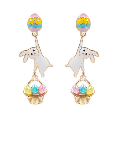 Easter Bunny Dangle Earrings