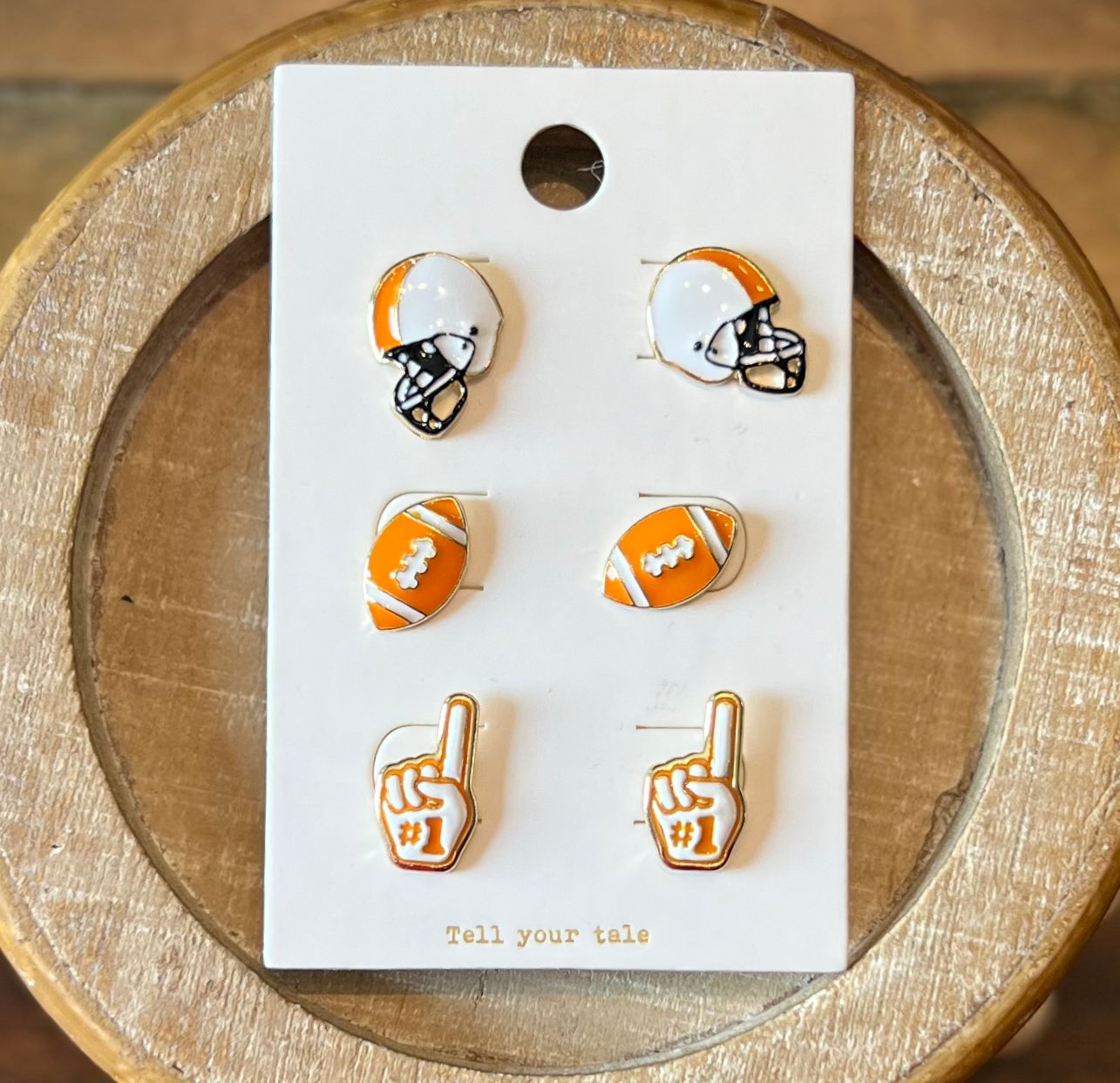 Touchdown Stud Earrings