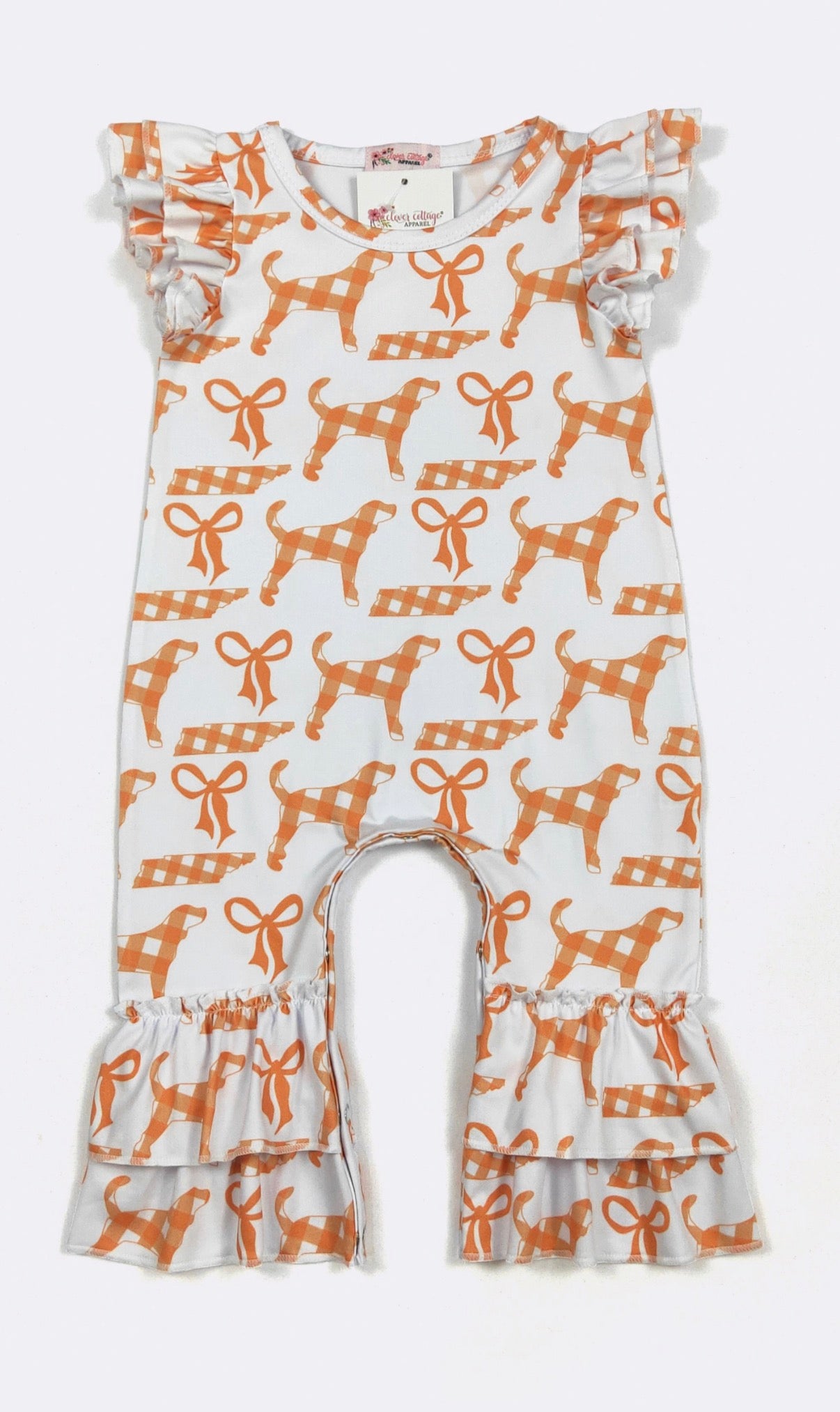 Checkered TN Girly Baby Romper