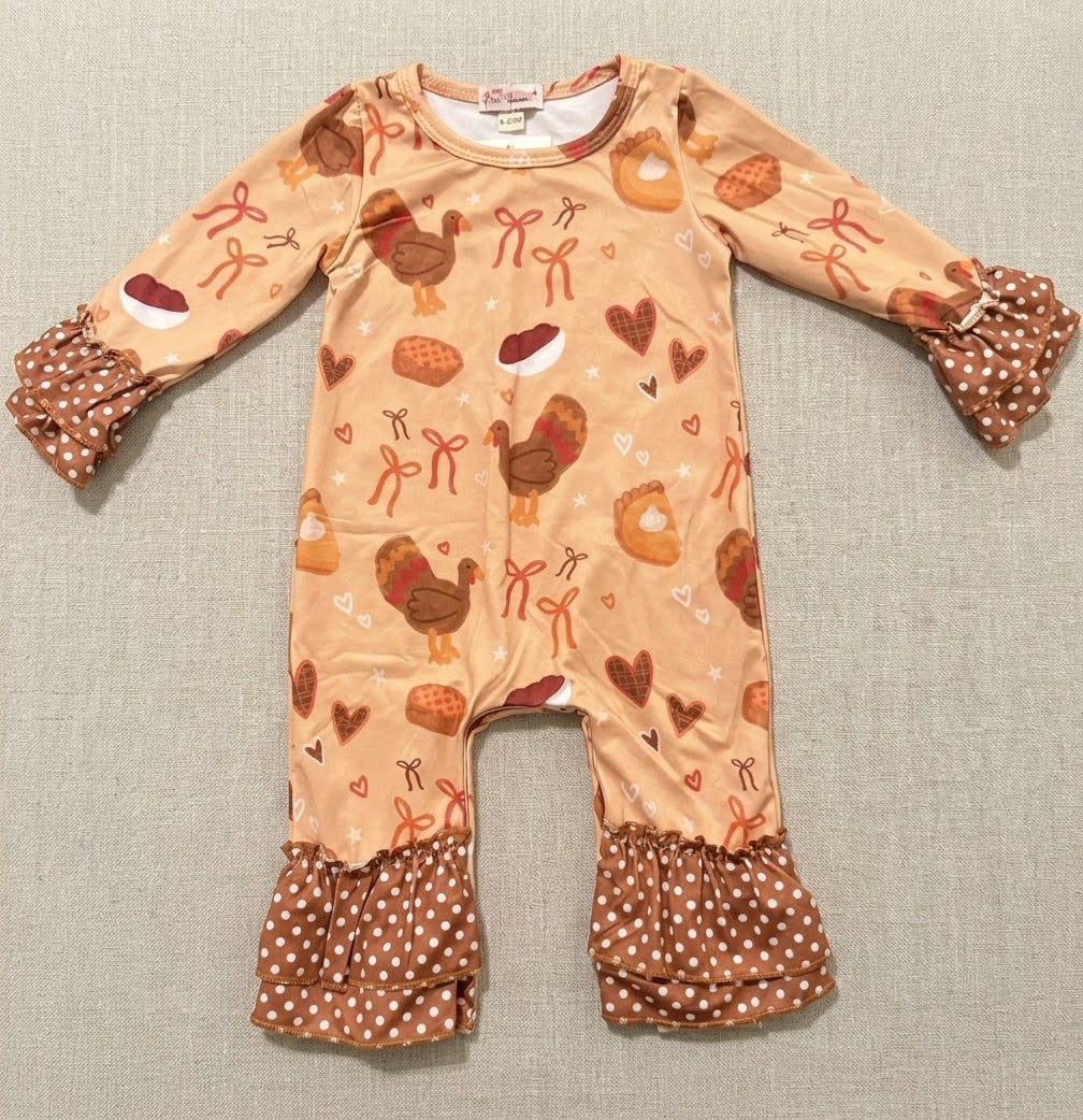 Turkey Coquette Romper