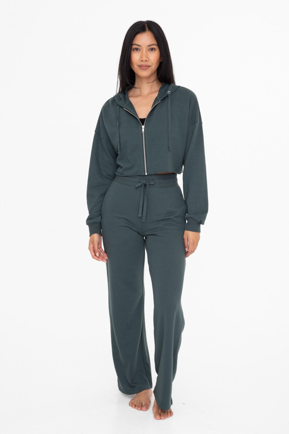 Go To French Terry Sweatpants - Jungle Green