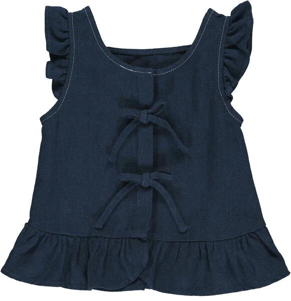 Vignette Iris Top in Navy
