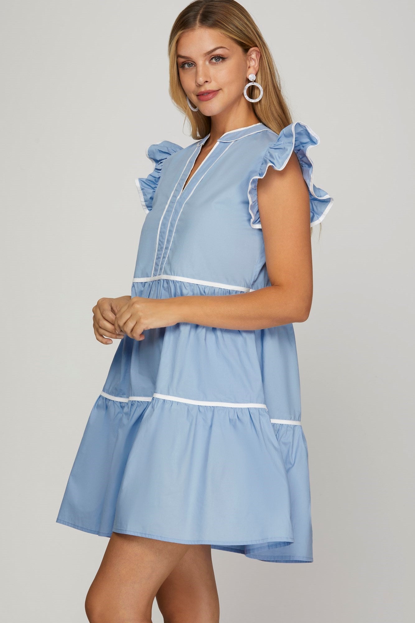 Haley Ruffle Tiered Dress