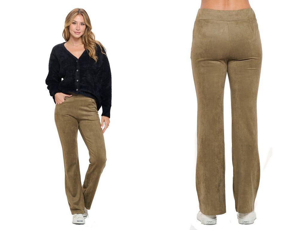 Charlene Olive Wide Leg Pants