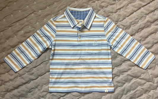 Blue Multi Stripe Polo