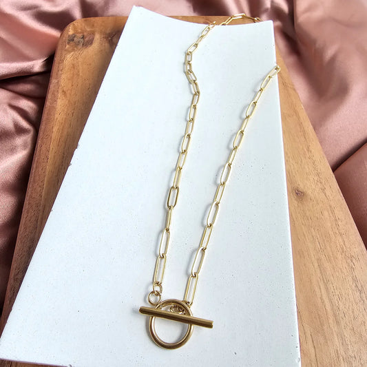 Luxe 18” Gold Paper Clip Chain