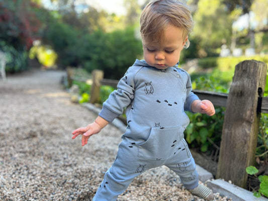 Parker Yeti Hooded Romper