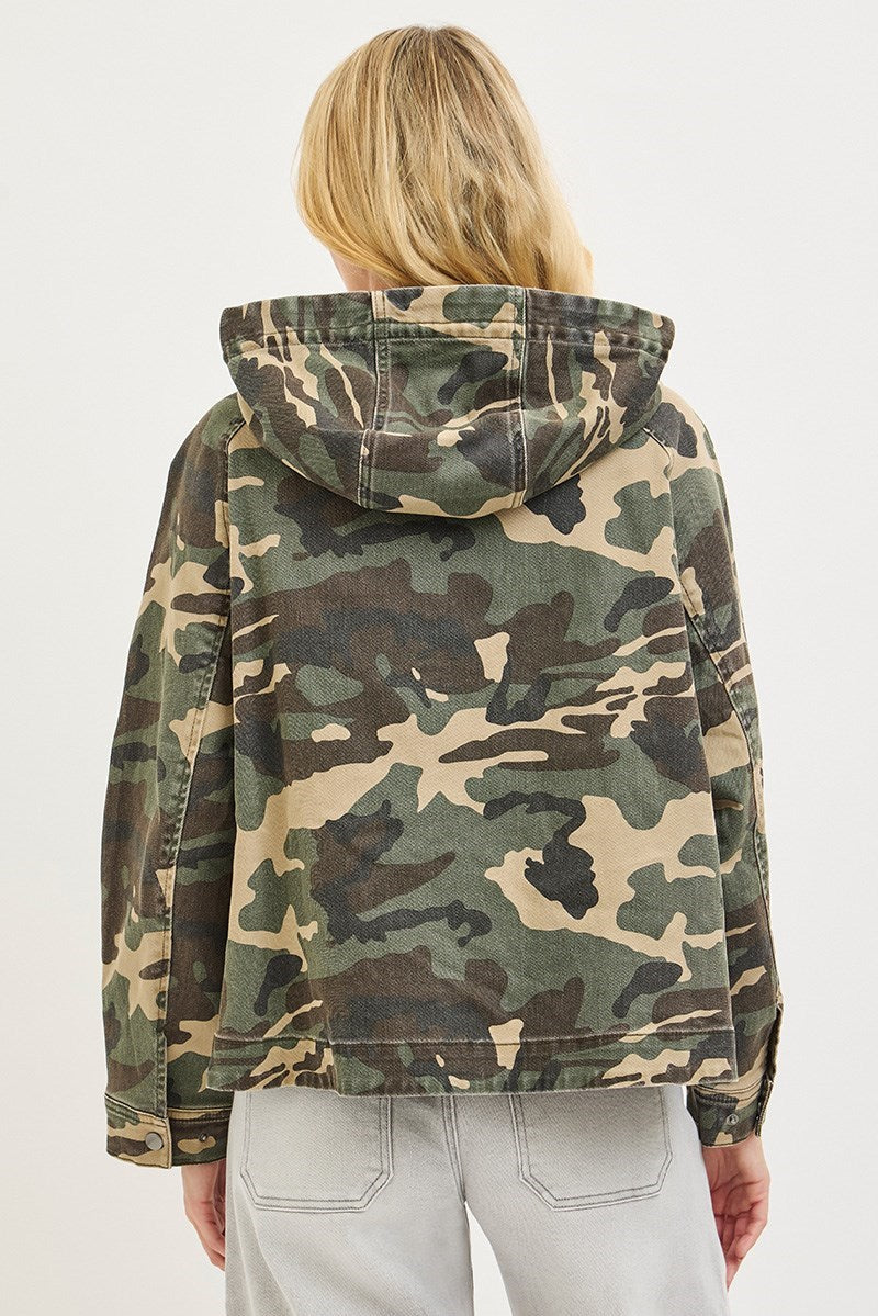 Risen Oversized Camo Jacket
