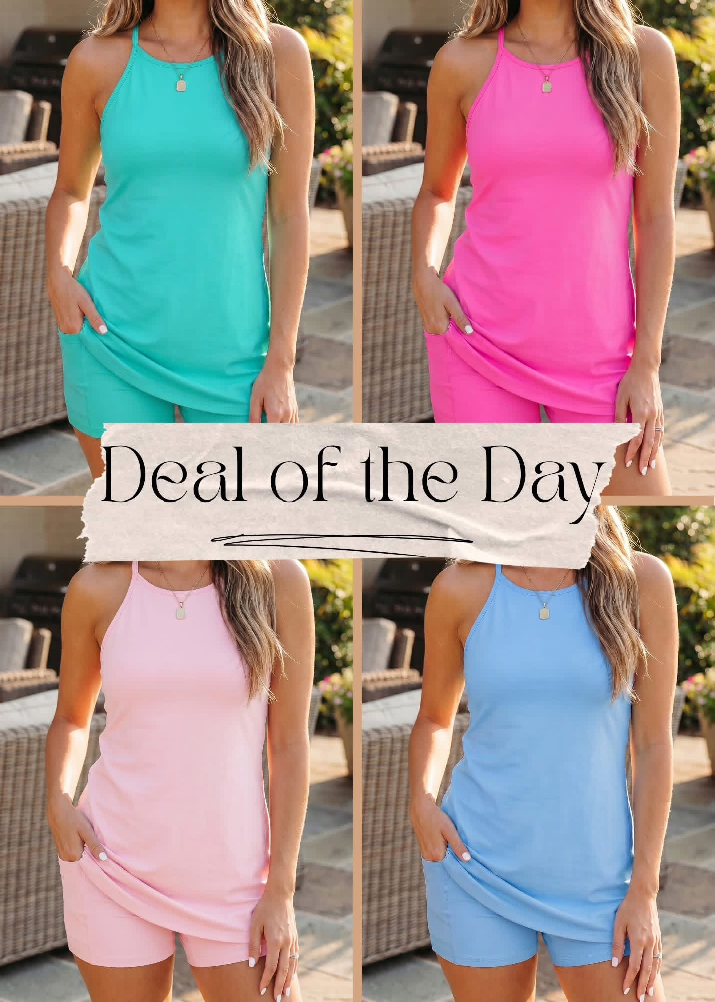 Slim Tank 2 Piece Dress