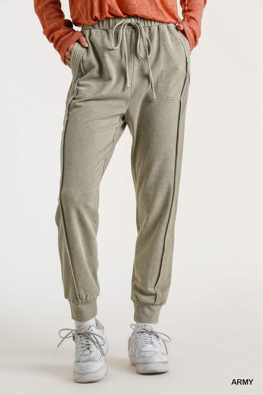 Army Mineral Wash Joggers