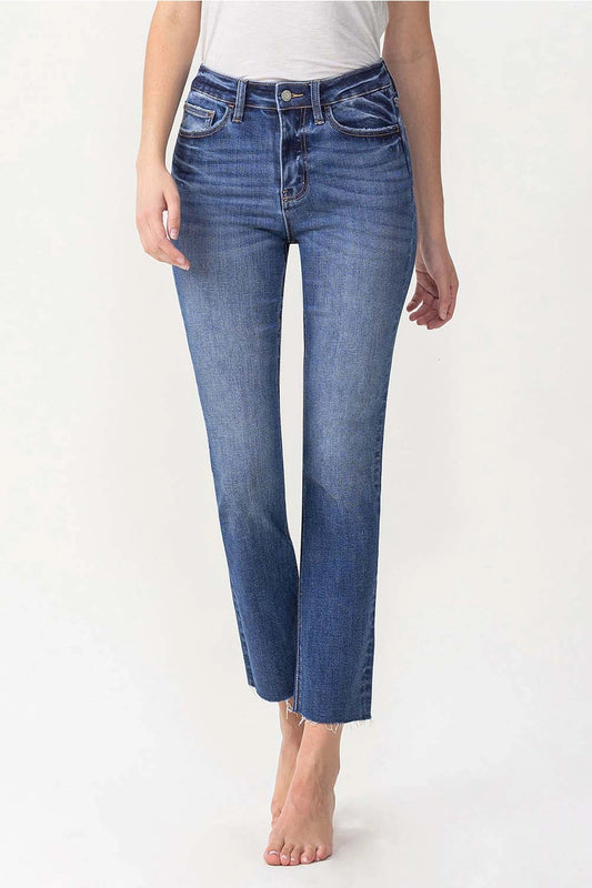 High Rise Slim Straight Jeans