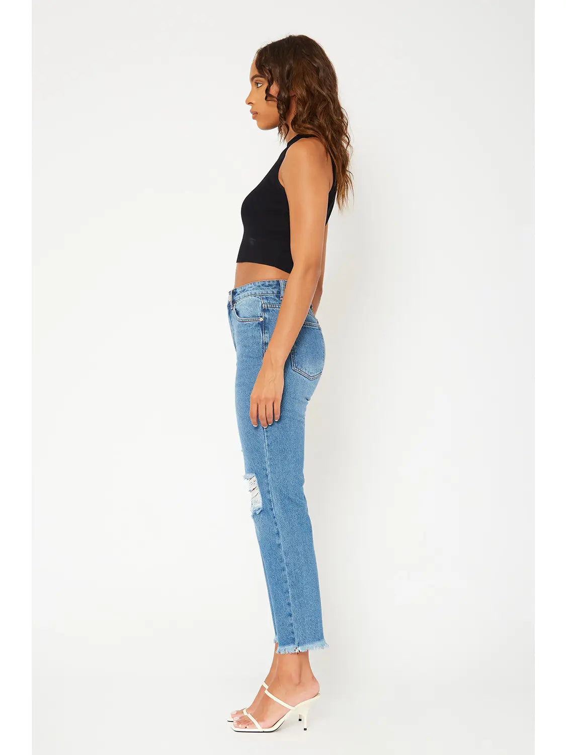 Juniors - Monkey Ride Jeans - High-Waisted Mom Fit