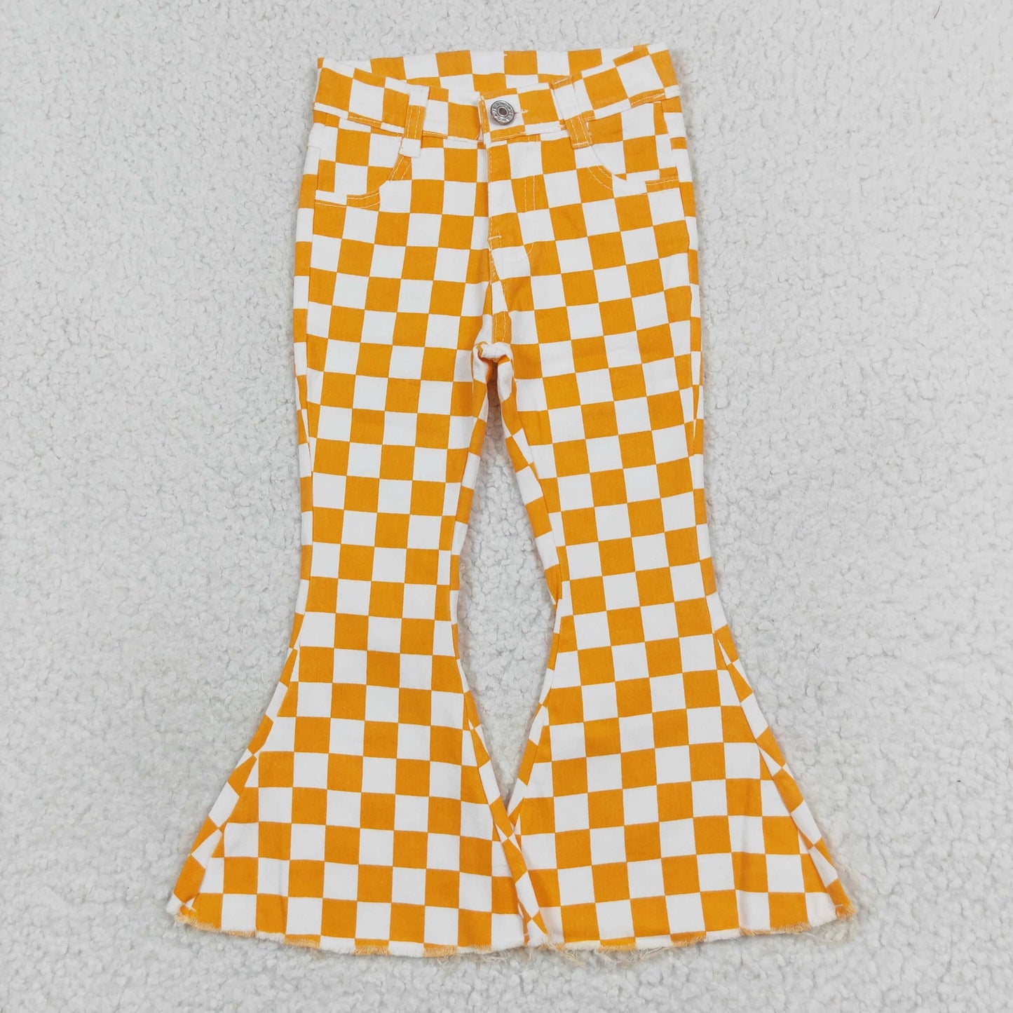 Orange Checkered Pants