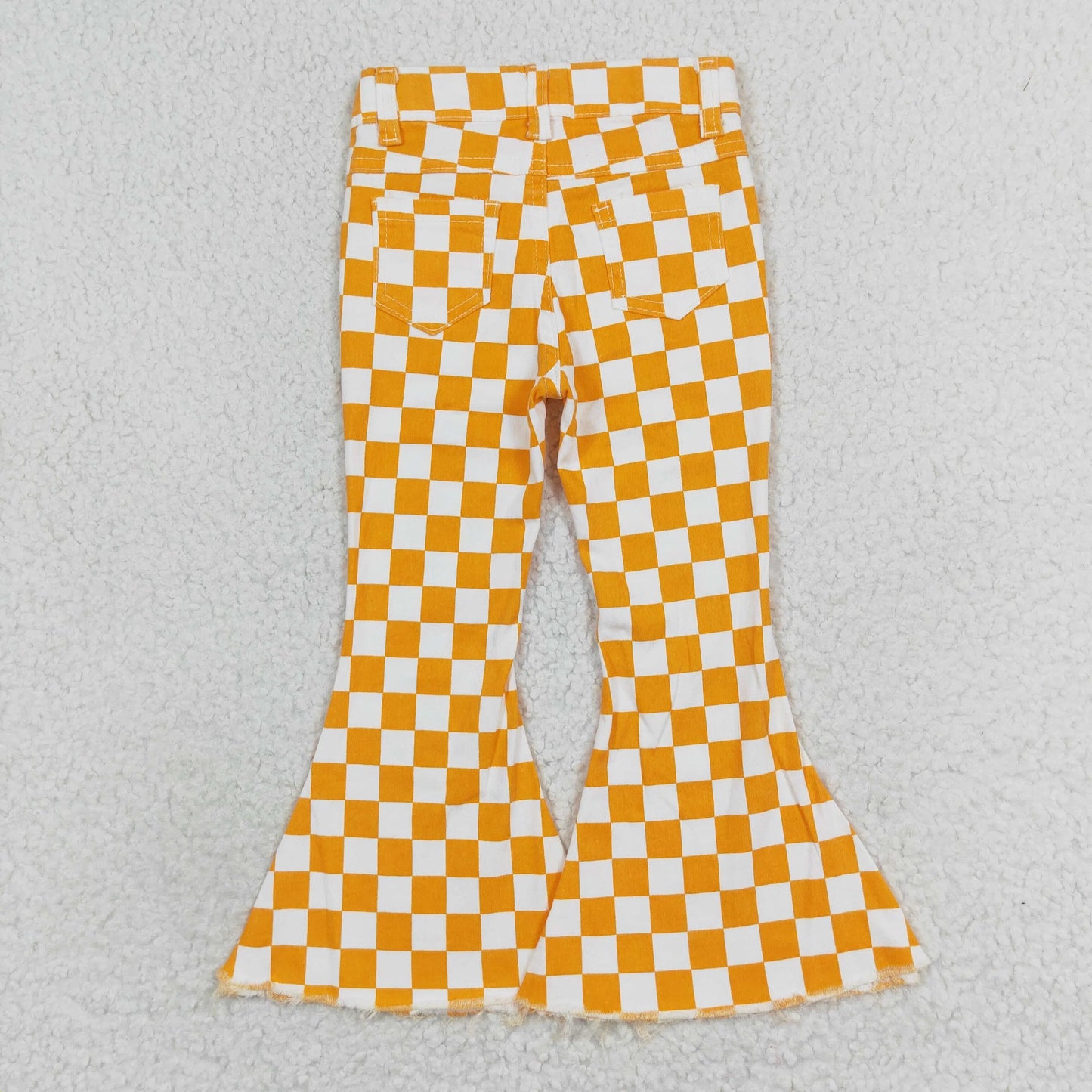 Orange Checkered Pants