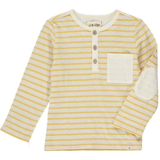 Me & Henry Yellow/White Striped Tee