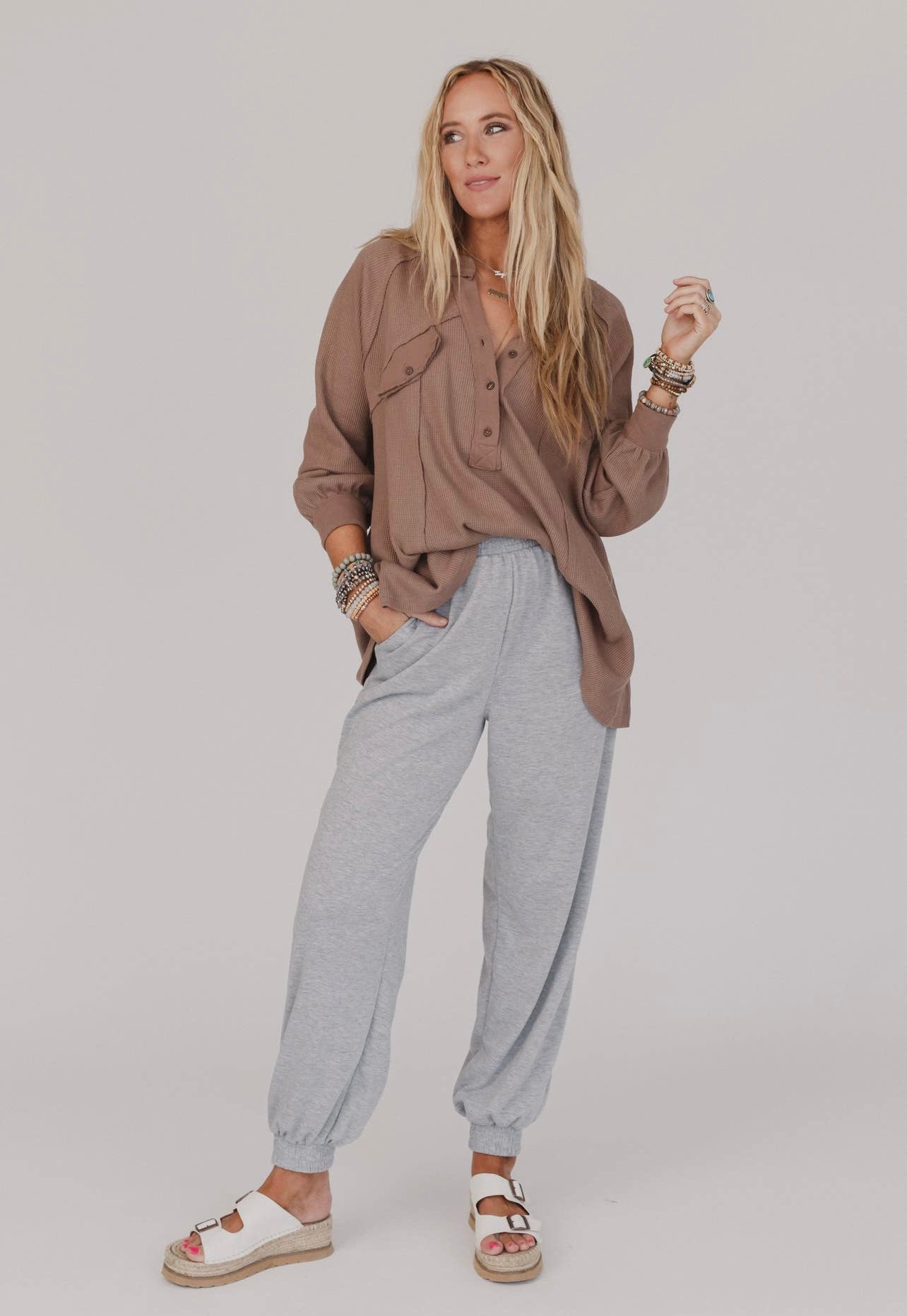 Celeste Jogger Pants - Heather Gray