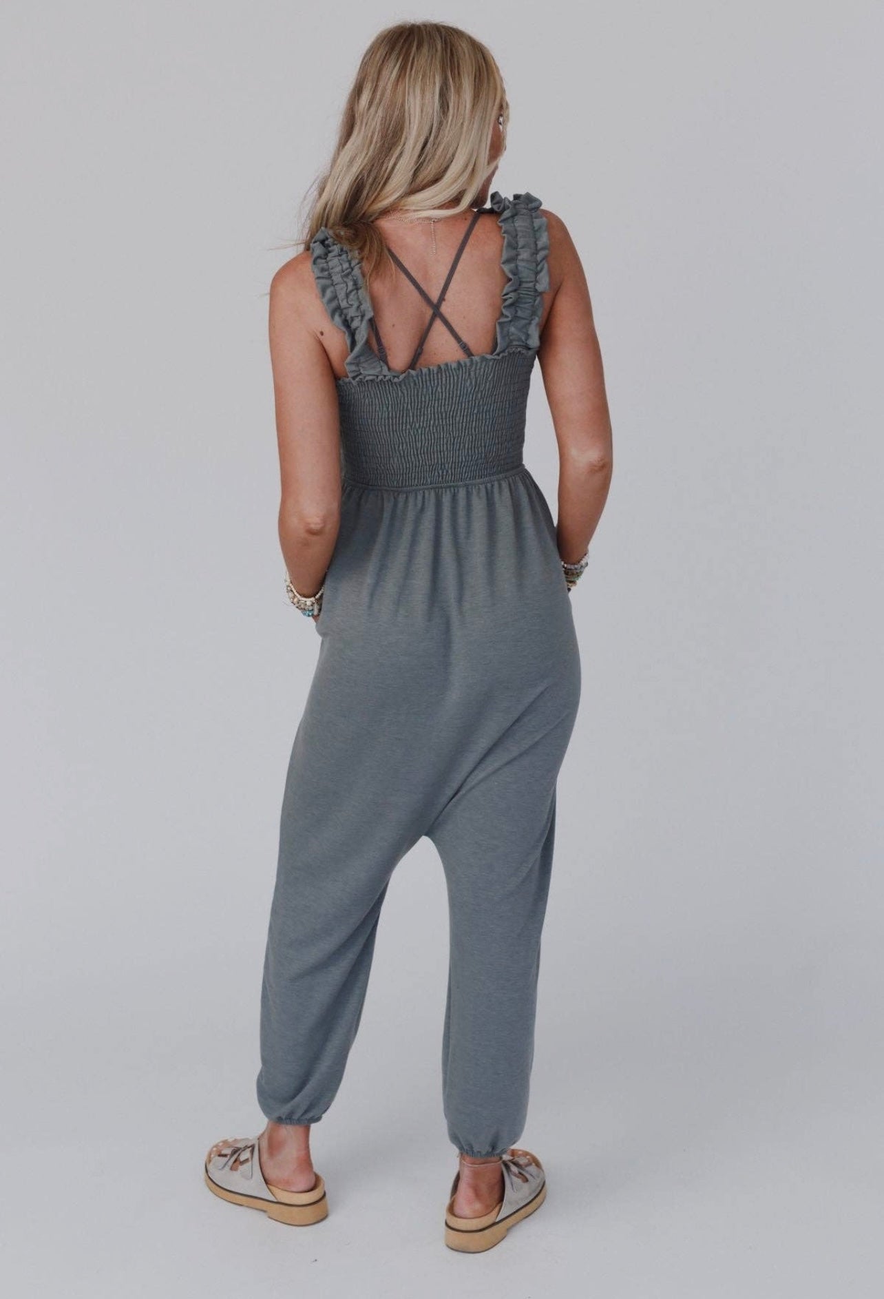 Willow Smocked Harem Jumpsuit