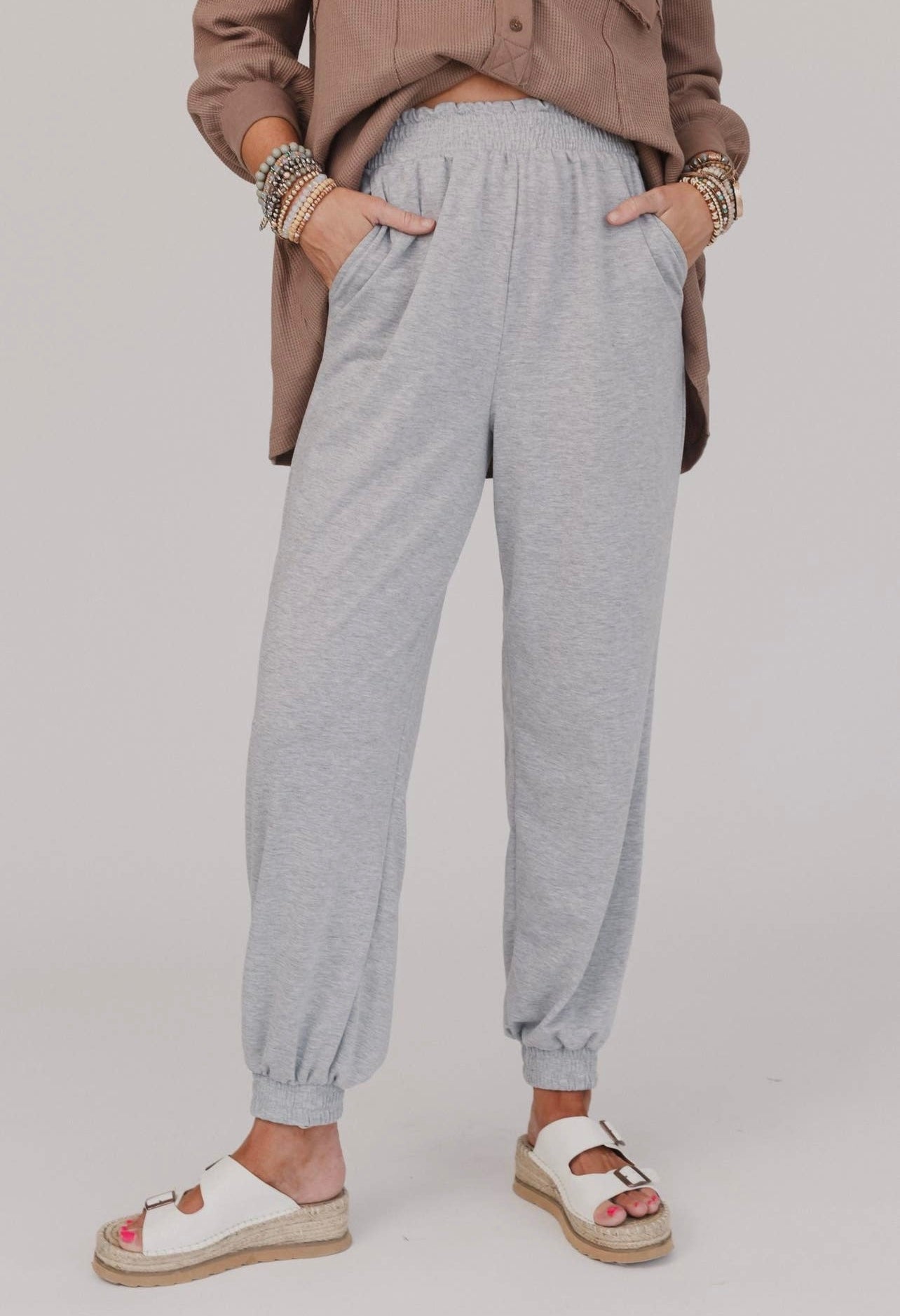 Celeste Jogger Pants - Heather Gray