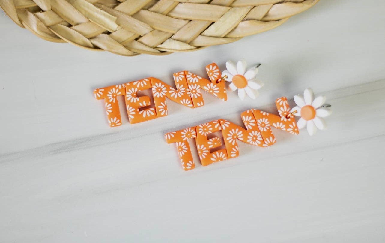 TENN Daisy Collection Clay Earrings