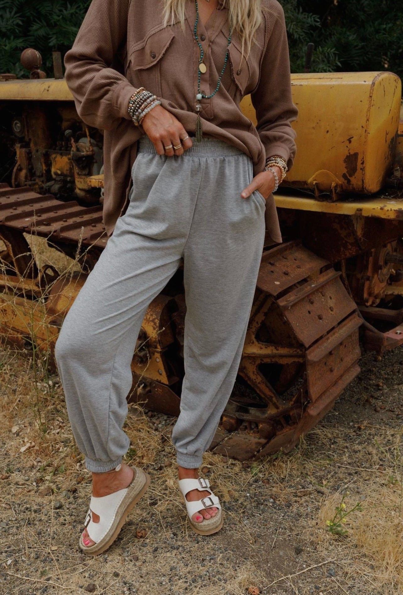 Celeste Jogger Pants - Heather Gray