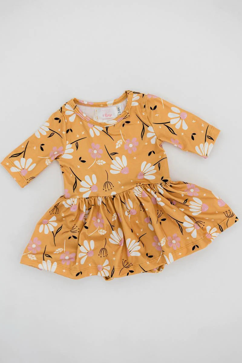 Mila & Rose Dandelions in Fall Twirl Bodysuit